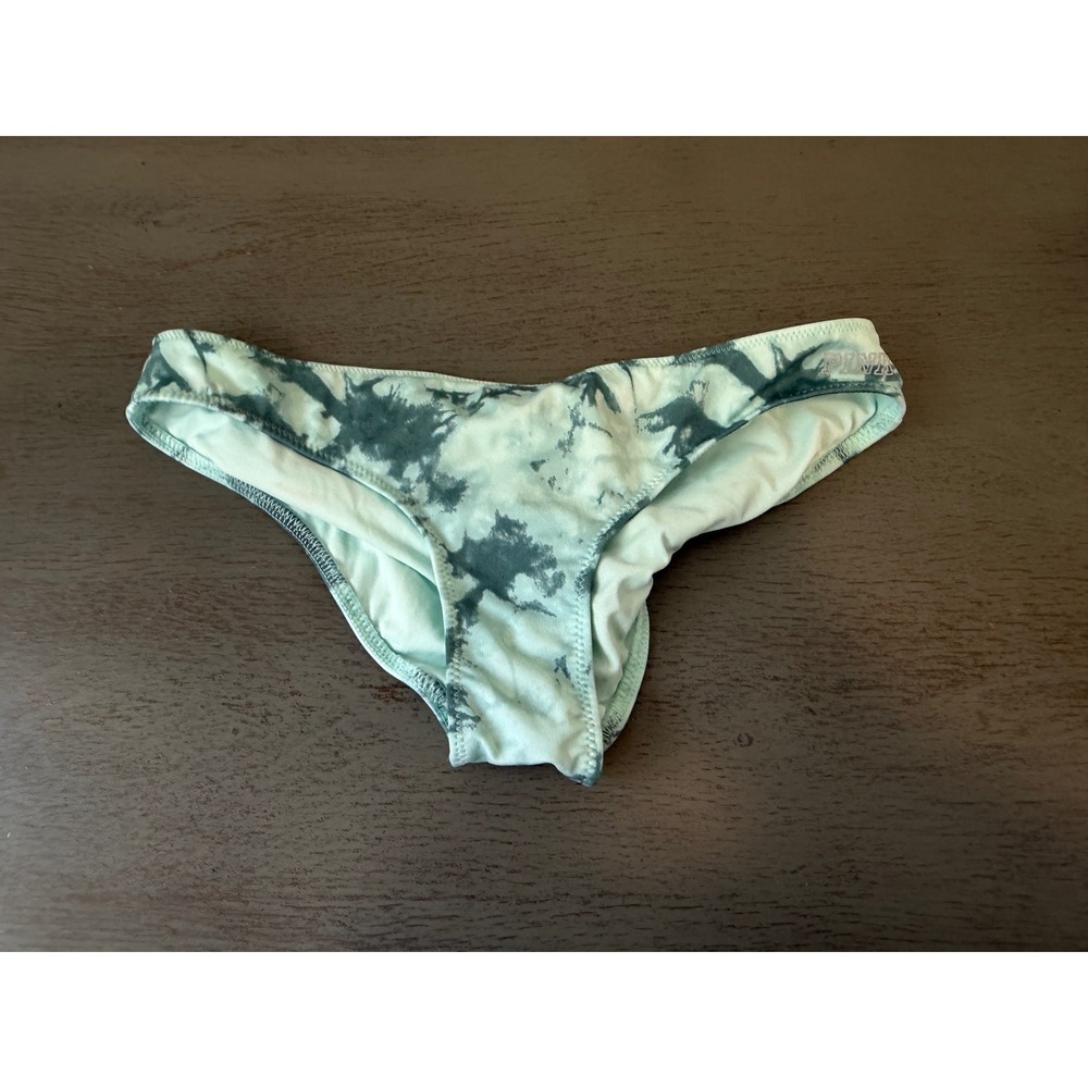 Pink Sport Victoria's Secret Blue White Tie Dye Bikini Bottoms Size Small